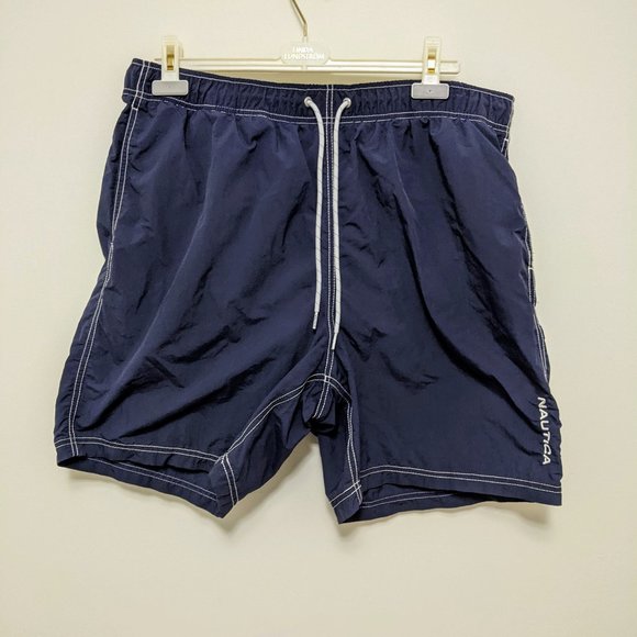 Nautica Navy Swimming Trunks – NWOT - Picture 2 of 3
